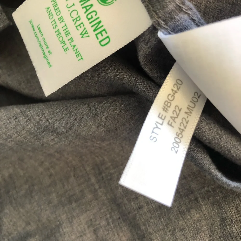J.CREW JEANS SLIM UNTUCKED SPORT SHIRT BLUE DENIM BUTTON DOWN MENS SMALL